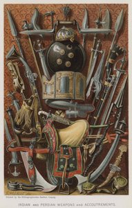 Armes et équipements indiens et persans (chromolithographie) - European School
