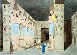 Intérieur du temple de Ramsès à Abou Simbel