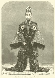 Interprète en costume de cour