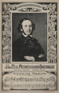 J L Felix Mendelssohn-Bartholdy, Portrait - European School