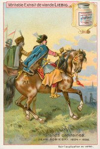 Jean Sobieski, carte de Liebig, début du 20e siècle (chromo) - European School