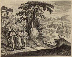 Jésus-Christ apparaissant à deux disciples sur le chemin d