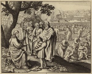 Jésus Christ nourrissant les cinq mille