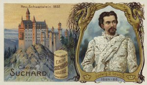 Roi Louis II de Bavière et le château de Neuschwanstein