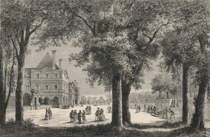 Le Luxembourg au temps de Marie de Médicis (gravure) - European School
