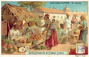 Scène de marché