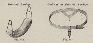 Bande menstruelle ; Ceinture pour la bande menstruelle