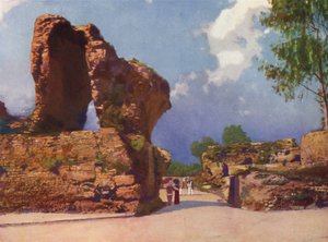 Nice, Les Arenes de Cimiez (colour litho) - European School