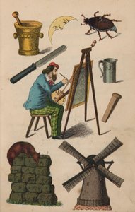 Page du Livre Magique (lithographie en couleur)