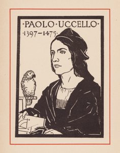 Paolo Uccello, artiste et mathématicien italien du Moyen Âge (lithographie) - European School