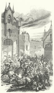 Philippe le Bon, duc de Bourgogne, combattant une révolte à Bruges - European School