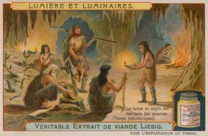Lampes en argile préhistoriques