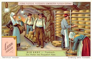 Maturation des fromages Roquefort en France