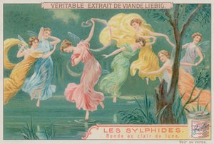 Sylphes dansant au clair de lune - European School