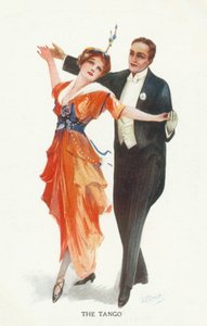 Tango (colour litho) - European School