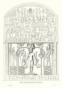 La stèle de Metternich (litho) - European School