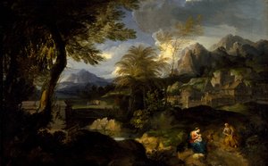 Le repos pendant la fuite en Égypte, 1670-1700