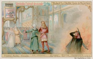 Le mariage de Robert et de la princesse Isabelle tandis que Bertram descend en enfer - European School