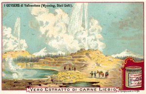 Les geysers du parc national de Yellowstone, Wyoming, USA - European School