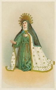 Vierge Marie (chromolitho) - European School