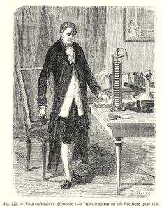 Volta construit en décembre 1799 l