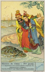 Yu le Grand et la tortue géante (chromolitho) - European School