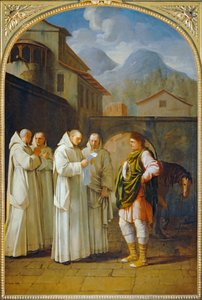 Saint Bruno recoit un messager du pape - Saint Bruno recevant un messager du pape. 1645-1648 ...