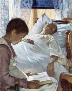 Réflexion en bleu, 1887