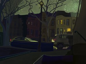 6 AM South Side of Street, Prospect Park (art numérique)