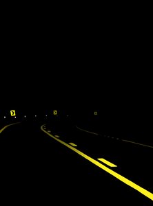 Conduire la route la nuit # 7 Brooklyn (art numérique)