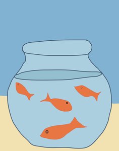 Goldfish In Bowl, 2015 (dessiné à la main sur un iPad avec un crayon Apple)