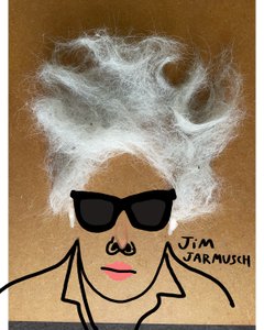 Jim Jarmusch (dessin collage) - Evan Sklar