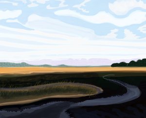 Low Country, 2016 (dessiné à la main sur un iPad avec un crayon Apple)