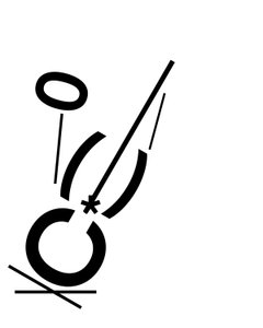 "Le vieux guitariste" réalisé en typographie (art numérique)