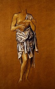 Suppliante féminine gauchère sur un quai / St Christin