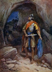 David coupe le manteau de Saül