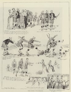 Trois pêcheurs dans les Highlands - Evelyn Stuart Hardy