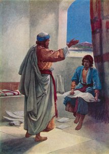 Timothée qui a aidé Paul (lithographie en couleur)