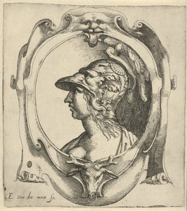 Buste de jeune femme avec casque