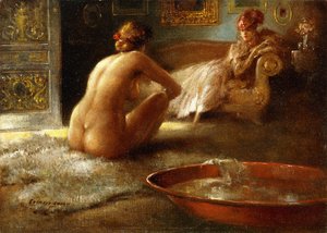 Le voyeur et sa baigneuse