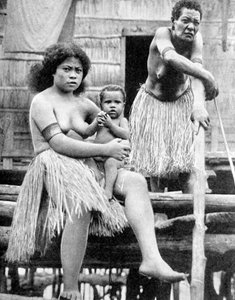 Une mère et son enfant, Papouasie-Nouvelle-Guinée, 1936