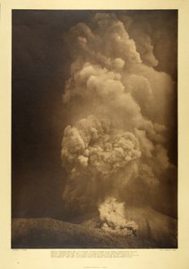 Vésuve - Une grande avalanche de cendres chaudes près de l