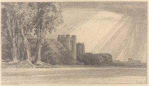 Paysage avec Château - F.L. Griggs