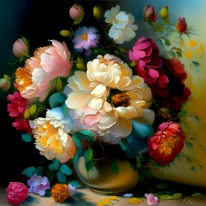 Belles roses dans un vase