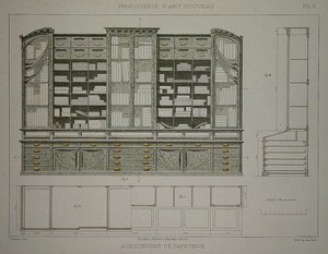 Design pour un cabinet de papeterie, illustration de 