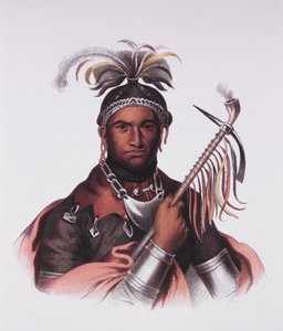 John Abeel Cornplanter Amérindien (lithographie) - F. Bartoli