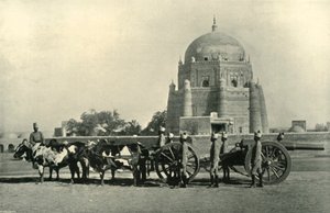 Artillerie de garnison indienne avec batterie lourde 40-pr. Équipement M.L. - Ordre de forage Khaki, 1901