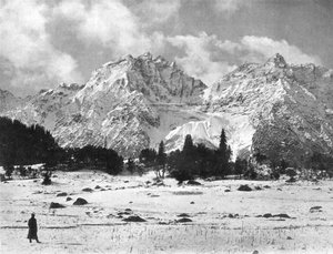 Montagnes de Sonamarg, Cachemire, Inde, début du 20ème siècle