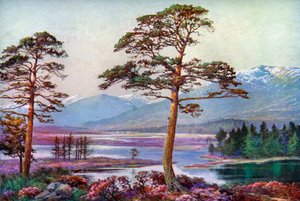 Sur le Loch Tulla, Black Mount, Argyllshire, Écosse, 1924-1926