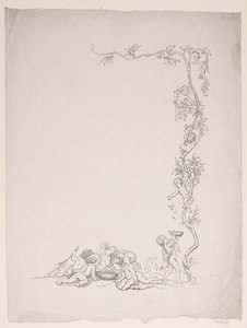 Basaren pour nourrices. Dessin pour le programme de fête - F. Hendriksen